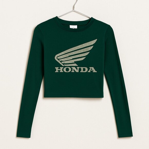 Topshop Tops - Topshop Honda Cropped Long Sleeve – Size S – NWOT